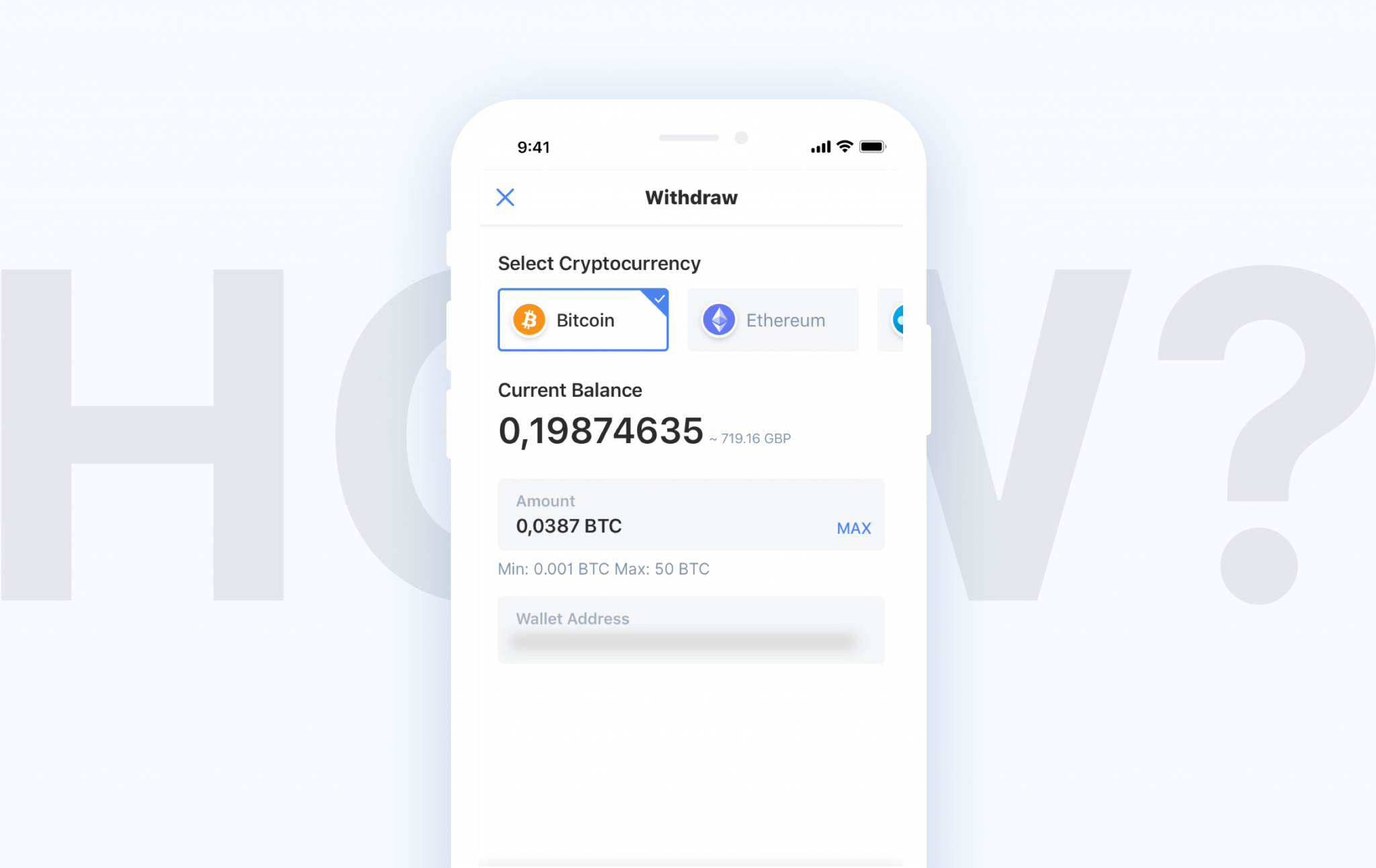 faster withdraw cryptocurrency