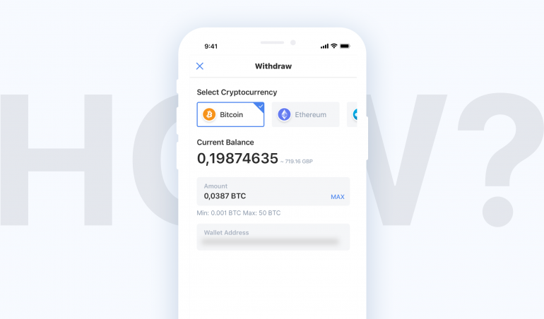 How to withdraw cryptocurrency
