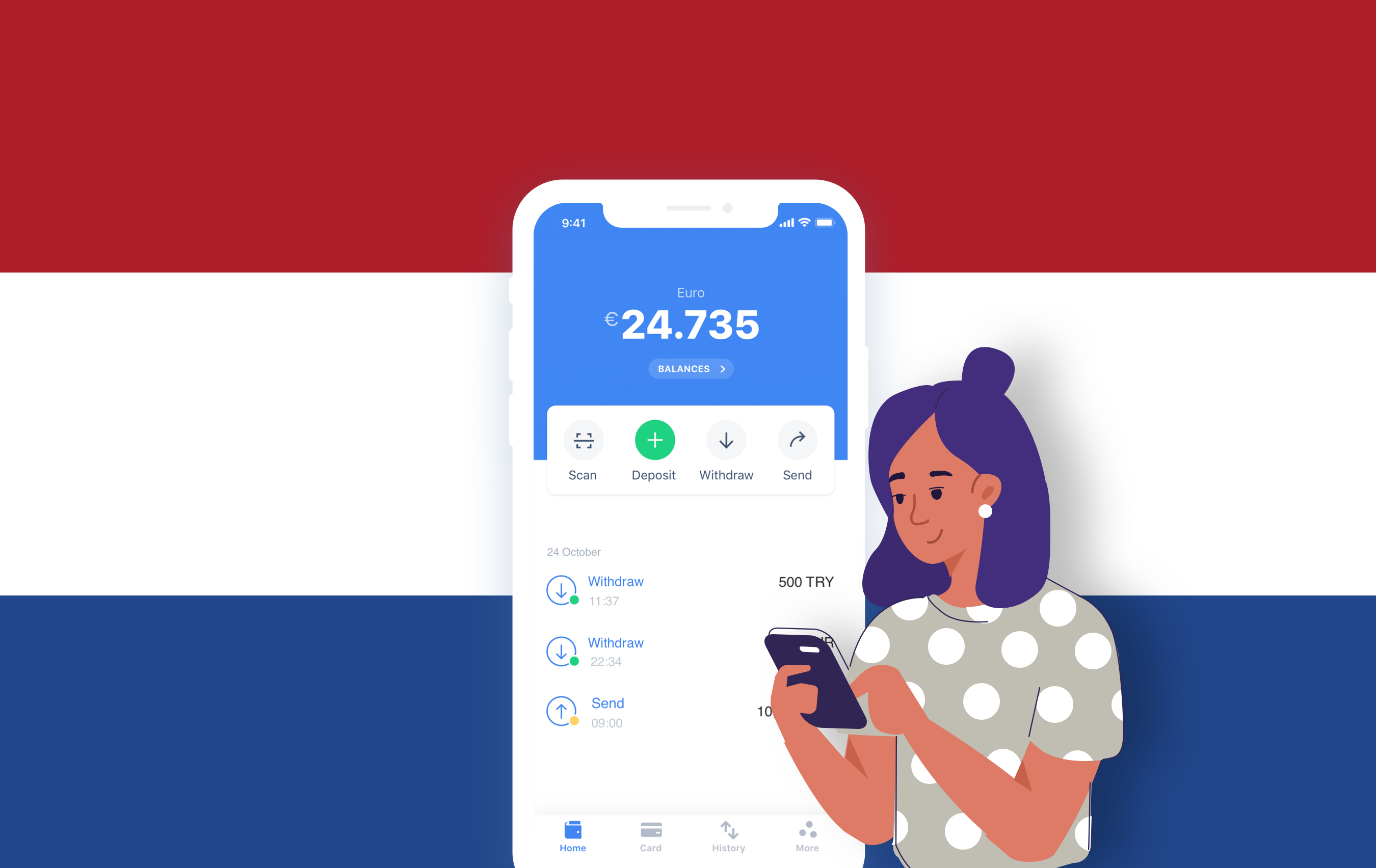 How to receive money in Netherlands