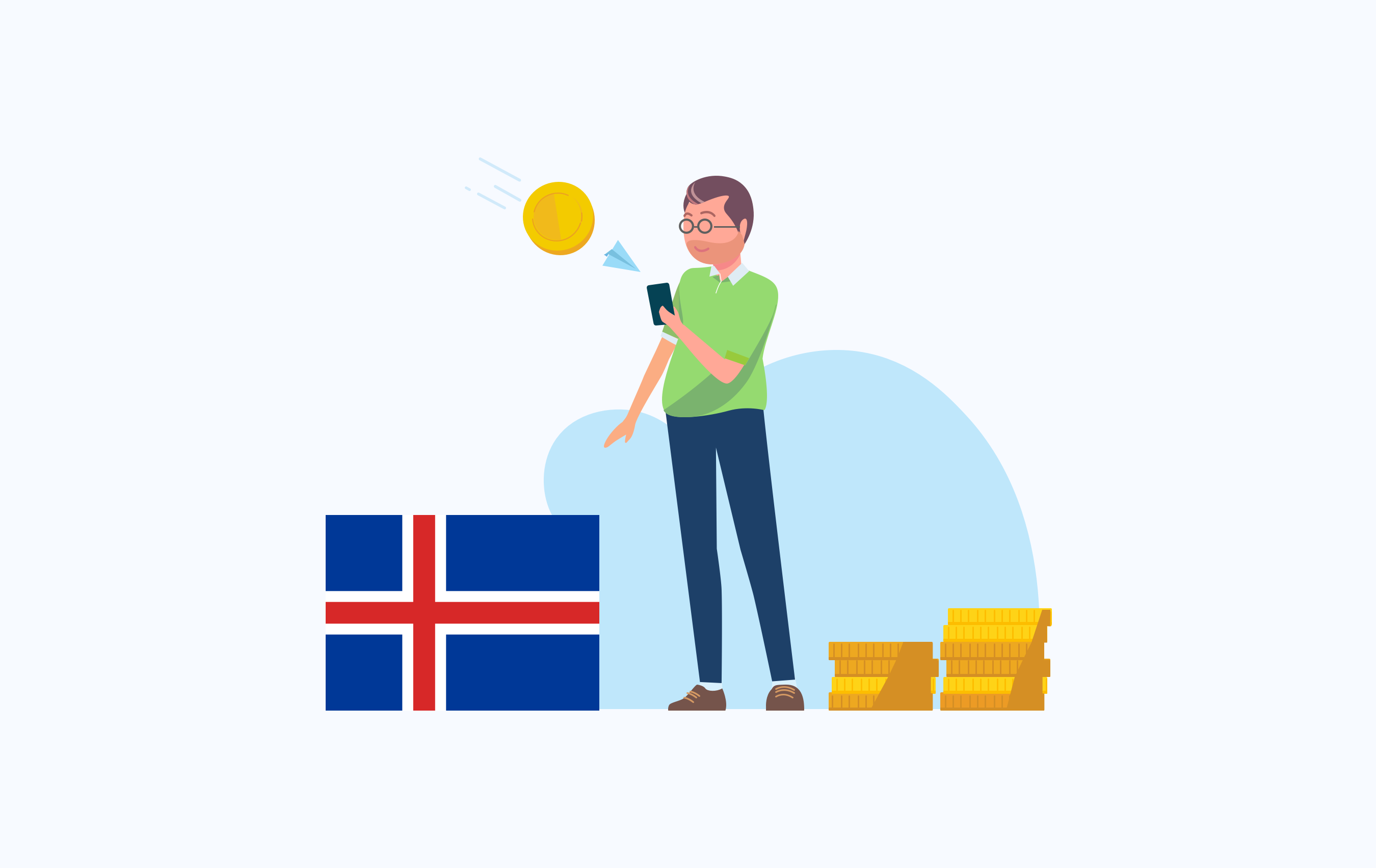 How to receive money in Iceland