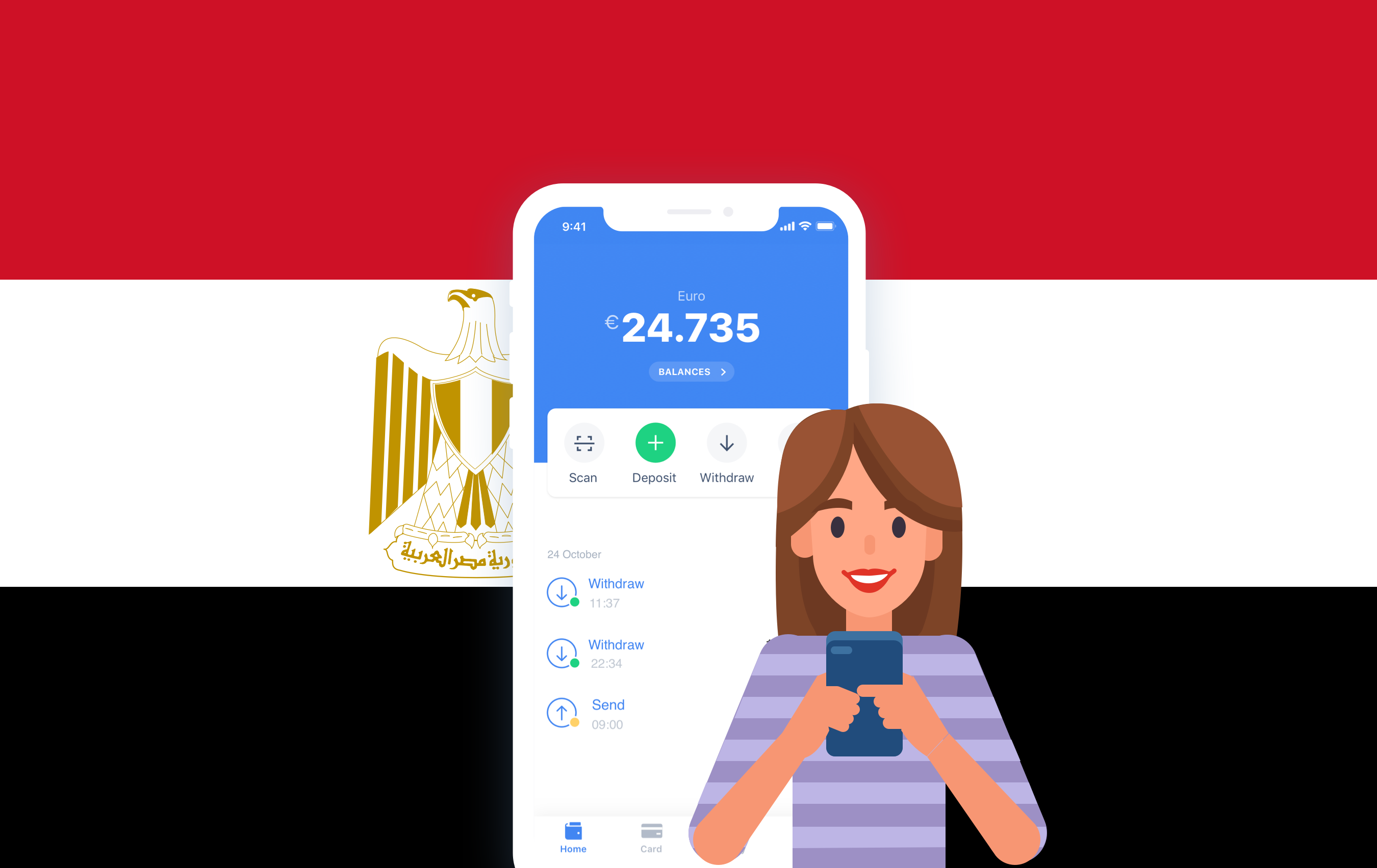 How to receive money in Egypt
