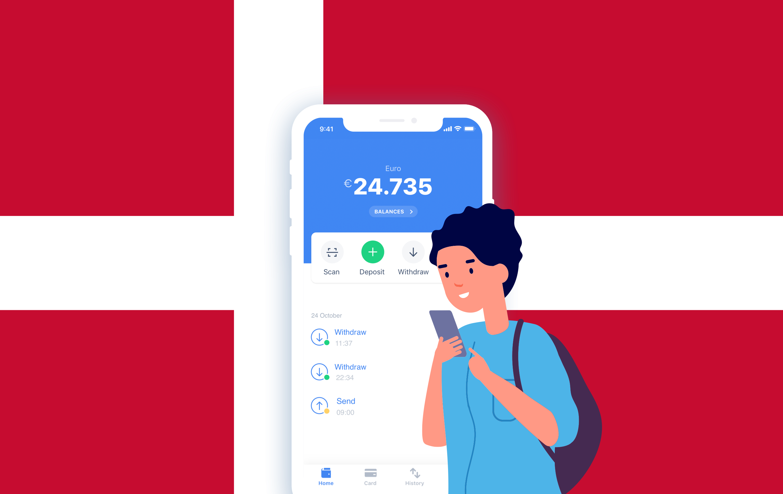 How to send money to Denmark