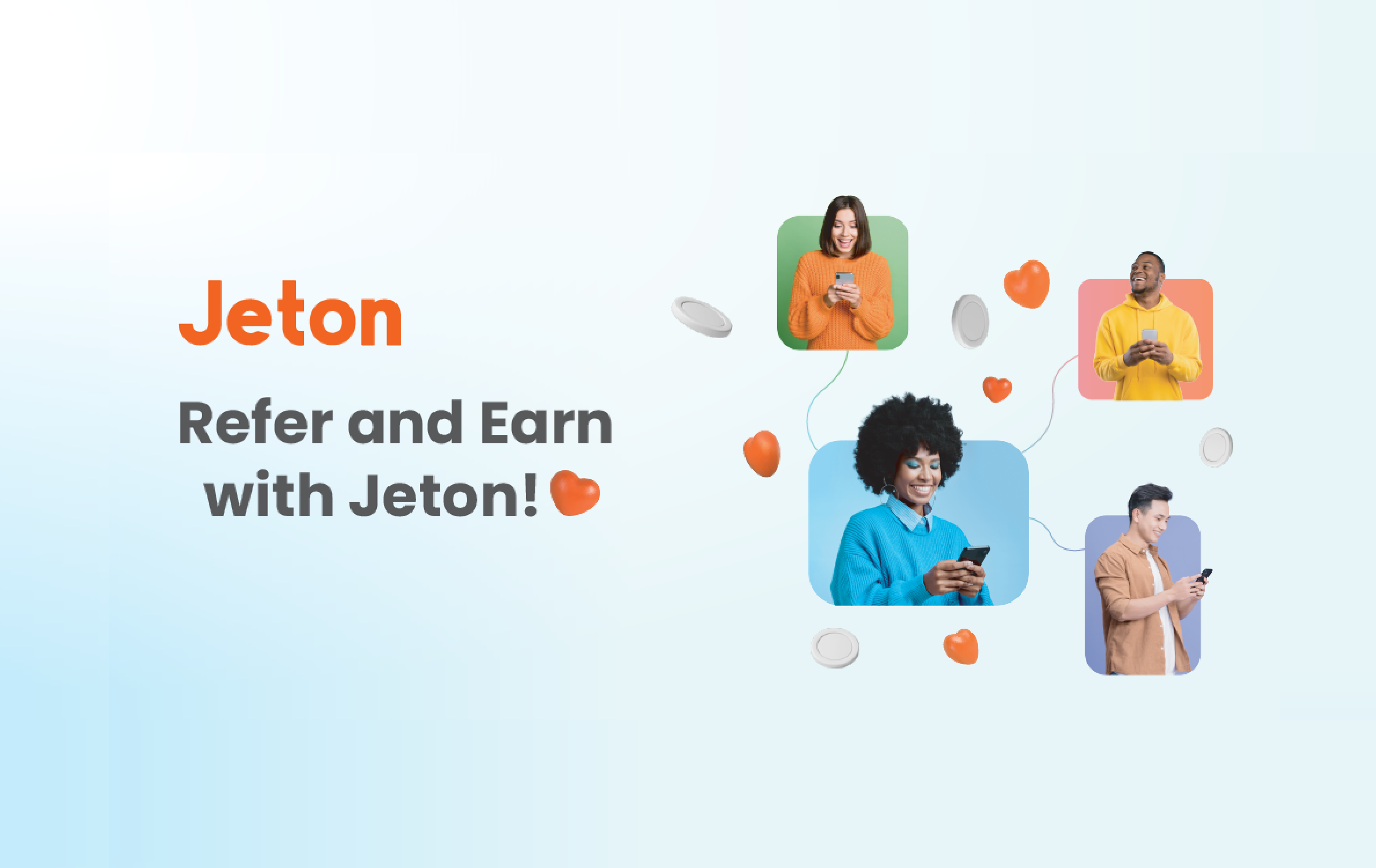refer and earn jeton