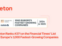 Jeton Ranks #371 on the Financial Times List of Europe’s 1,000 Fastest-Growing Companies