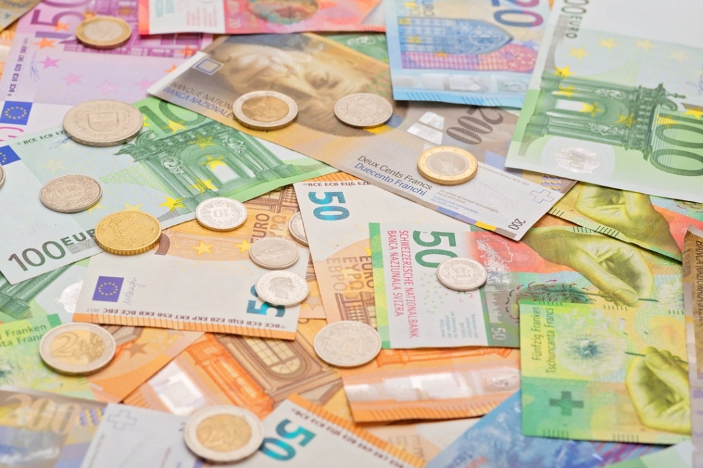 swiss frank and euro