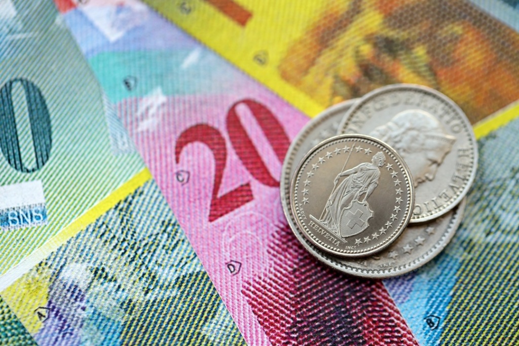 swiss frank and euro