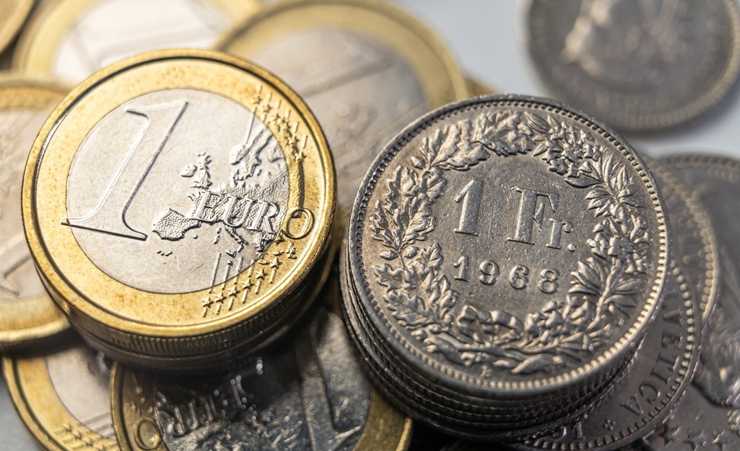 swiss frank and euro